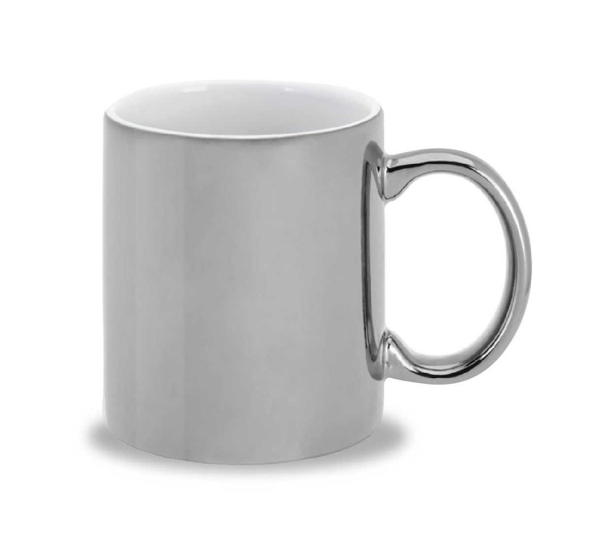 Mug De Cerámica Pintado Curvo Base Gres 500 Ml - Real Plaza